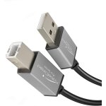 Kyaoayo - câble usb - b 2. 0 ¿ 2m ¿ (usb - a sur b pour une utilisation comme câble d'imprimante, scanner ... Kyaoayo - câble usb - b 2. 0 ¿ 2m ¿ (usb - a sur b pour une utilisation comme câble d'imprimante, scanner ...