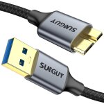 Kyaoayo - cble usb vers micro b 0, 5m, usb 3. 0 mle vers micro b mle cble de disque dur externe, ...