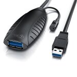 Kyaoayo - csl 10m cble de rallonge usb 3. 2 avec amplificateur actif rpteur, cble usb rallonge 10 ...