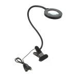 Lampe loupe led 3x col de cygne avec cable usb luminosite reglable pour la lecture et le travail