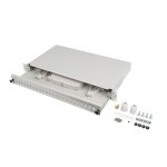 Lanberg panneau de brassage fibre 24xscsx / 12xlc, mmoire vive, gris