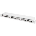 Lanberg panneau de brassage gris 24 ports rj - 45 cat 5e