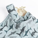 Langes en bambou et coton super doux pour bbs, avec impression numrique, couverture ronde en mousseline ...