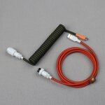 Lano - cble enroul pour clavier mcanique de type c, cordon de donnes  ressort, bobine spirale, cble ...