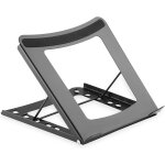 Laptop stand - adjustable in 5 positions - for laptops from 10 inches to 15 inches - sturdy steel - black ...