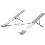 Laptop stand aluminium ventilated 8 to 17. 3 inches laptop stand adjustable height on 5 levels folding ...