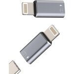Lbgwp60 - lot de 2 adaptateurs audio otg usb - c vers lightning pour iphone pour ipad pour appareils ...