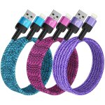 Lbgwp60 - lot de 3 câbles de charge rapide en nylon de qualité supérieure usb vers lightning, câble lightning ... Lbgwp60 - lot de 3 câbles de charge rapide en nylon de qualité supérieure usb vers lightning, câble lightning ...