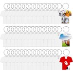 Lbgwp60 - 48pcs porte - cls blancs sublimation double face, maillot de football porte - cls a transfert ...