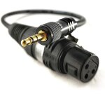 Lbgwp60 - adaptateur pour cble micro 30cm mini jack 3. 5mm vers xlr 3 broches femelle pour camra dslr ...