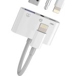 Lbgwp60 - adaptateur lightning vers usb 3, 5 mm 3 en 1 pour iphone 14 13 chargeur cble adapter pour ...