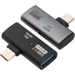 Lbgwp60 - adaptateur usb c vers usb 3. 2(lot de 2), convertisseur usb a otg et pd 2 en 1, type c vers ...