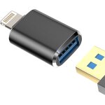 Lbgwp60 - adaptateur usb iphone certifi apple mfi lightning vers jack cable usb a 3. 0 pr otg camer ...