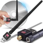 Lbgwp60 - cl wifi puissante, usb 2. 0, 2, 4 ghz, 150 mb / s, 3. 5 x 1. 7 x 1. 2 cm, antenne a gain elev, ...