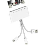 Lbgwp60 - lightning type c usb vers otg lecteur de cartes sd micro sd usb c chargeur adaptateur 5 en ...