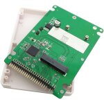 Lbgwp60 - msata mini pci - e sata ssd vers 2, 5 pouces ide 44 broches botier de disque dur botier blanc ...