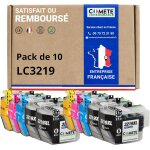 Lc3219xl - 10 cartouches d'encre compatibles pour brother lc3219 xl 3219 - pour brother mfc - j5335dw ...