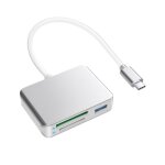 Lecteur de cartes 5 - en - 1 hub 2. 0 seconde, lecteur de cartes xqd / sd / tf, lecture de 3 cartes pour ...