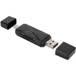 Lecteur de carte de type c, prise en charge du convertisseur de lecteur multi - cartes usb 2. 0 5 en ...
