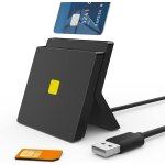 Lecteur de carte d'identit belge lecteur de carte sim - plug and play - prise en charge cac / sim / ...