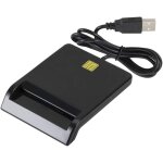 Lecteur de cartes intelligent usb 2. 0 externe atm / ic / id electronique / cac / tax / lecteur de carte ...
