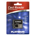Lecteur de carte m�moire externe platinum 177604 - 3 usb 2. 0