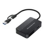 Lecteur de carte mmoire intelligent usb 3. 0 type c 4 en 1, sd, tf, cf ms, adaptateur de carte flash ...