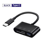 Lecteur de carte mmoire multifonction 3 en 1 tf cf sd, adaptateurs de cartes sim, convertisseur usb ...