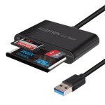 Lecteur de carte mmoire sd usb 3. 0, adaptateur flash compact pour cf / sd / tf micro sd / micro card ...