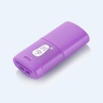 Lecteur de carte m�moire tf pour t�l�phone portable, lecteur de carte micro sd - violet