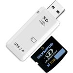 Lecteur de carte mmoire usb 2. 0 128 go xd portable compact lecteur de cartes flash