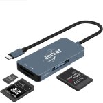 Lecteur de carte mmoire xqd to usb c pour camra sony nikon, 3 en 1 xqd & sd & micro sd lecteur (pas ...