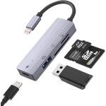 Lecteur de carte micro sd / sd pour iphone [certifi� apple mfi], adaptateur de c�ble otg pour appareil ...