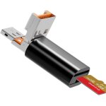 Lecteur de carte micro sd, lecteur de carte usb c vers sd, lecteur de carte m�moire tf 2 - en - 1 usb ...