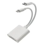 Lecteur de carte otg 2 en 1 type c pour adaptateur de carte mémoire 8 broches vers sd / micro sd / tf ... Lecteur de carte otg 2 en 1 type c pour adaptateur de carte mémoire 8 broches vers sd / micro sd / tf ...