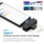 Lecteur de cartes  puce portable de type c, cac, dclaration fiscale bancaire, accessoires, prise en ...