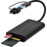 Lecteur carte sd 3. 0 / tf 3. 0, double prise 170mo / s usb 3. 0 / usb c pour sd / tf / sdhc / sdxc / ... Lecteur carte sd 3. 0 / tf 3. 0, double prise 170mo / s usb 3. 0 / usb c pour sd / tf / sdhc / sdxc / ...