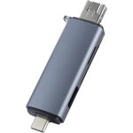 Lecteur de carte sd, adaptateur de carte mémoire usb - c triple connecteur avec ports usb 3. 0 ¿ prend ... Lecteur de carte sd, adaptateur de carte mémoire usb - c triple connecteur avec ports usb 3. 0 ¿ prend ...