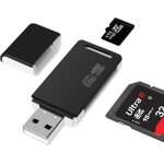 Lecteur de carte sd, adaptateur usb2. 0 otg 2 - en - 1 adaptateur de carte m�moire avec lani�re pour ...