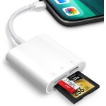Lecteur de carte sd pour iphone ipad, oyuiasle trail game camera visionneuse de carte sd, cam�ras lecteur ...