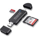 Lecteur de carte sd / micro sd usb type c et 2. 0 - adaptateur otg portable pour sdxc, sdhc, mmc, rs ...