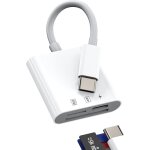 Lecteur carte sd micro sd usb c chargeur adaptateur (3 en 1) pour iphone 16 15 cartes tf card reader ...