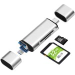 Lecteur de cartes sd et micro sd usb c chargeur adaptateur pour iphone 16 15 compatible avec samsung ...