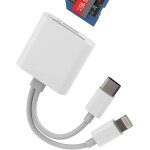 Lecteur carte sd micro sd vers usb c et lightning pour iphone 16 15 adaptateur carte mmoire compatible ...