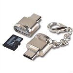 Lecteur de carte sd or , 2 lecteurs de carte usb c micro sd pour connecter des cartes m�moire tf � des ...