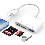 Lecteur carte sd pour phone / pad / appareil photo, 3 - en - 2 adaptateur carte sd pour phone, lecteurs ...