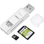 Lecteur de carte sd / tf usb 2. 0, adaptateur de carte mmoire otg double emplacement usb 2. 0 480 mbps ...