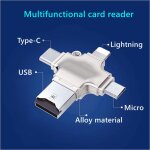 Lecteur de carte tf de type c pour iphone, convertisseur de données micro procureur, adaptateur otg, ... Lecteur de carte tf de type c pour iphone, convertisseur de données micro procureur, adaptateur otg, ...