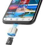 Lecteur de carte tf pour iphone ipad, micro sd adaptateur lightning ms carte m�moire lecteur appareil ...