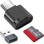 Lecteur de carte tf, lecteur de carte micro sd, adaptateur de lecteur de carte m��moire tf type c avec ...